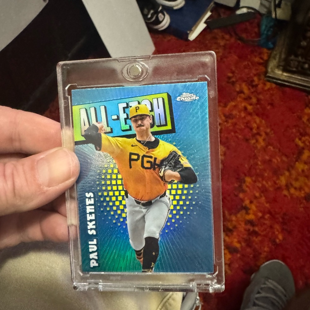 Topps All-Star Baseball Card - Yellow and Blue